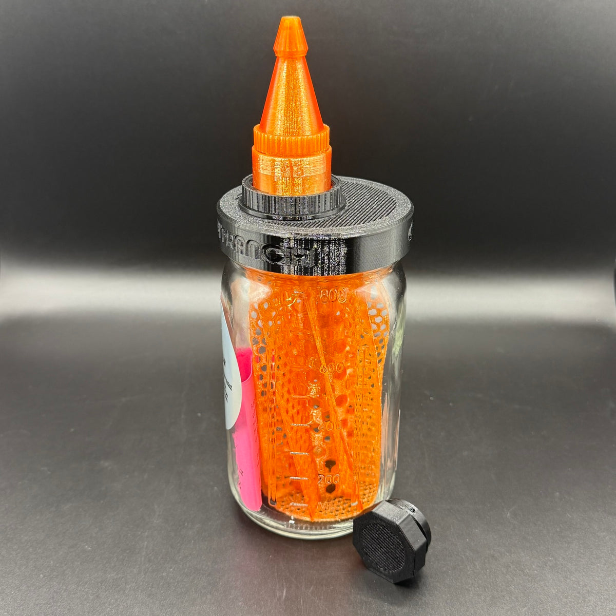 Fruit Fly Culture Jar & Dispenser – Reusable, Escape-Resistant (16oz & 32oz)