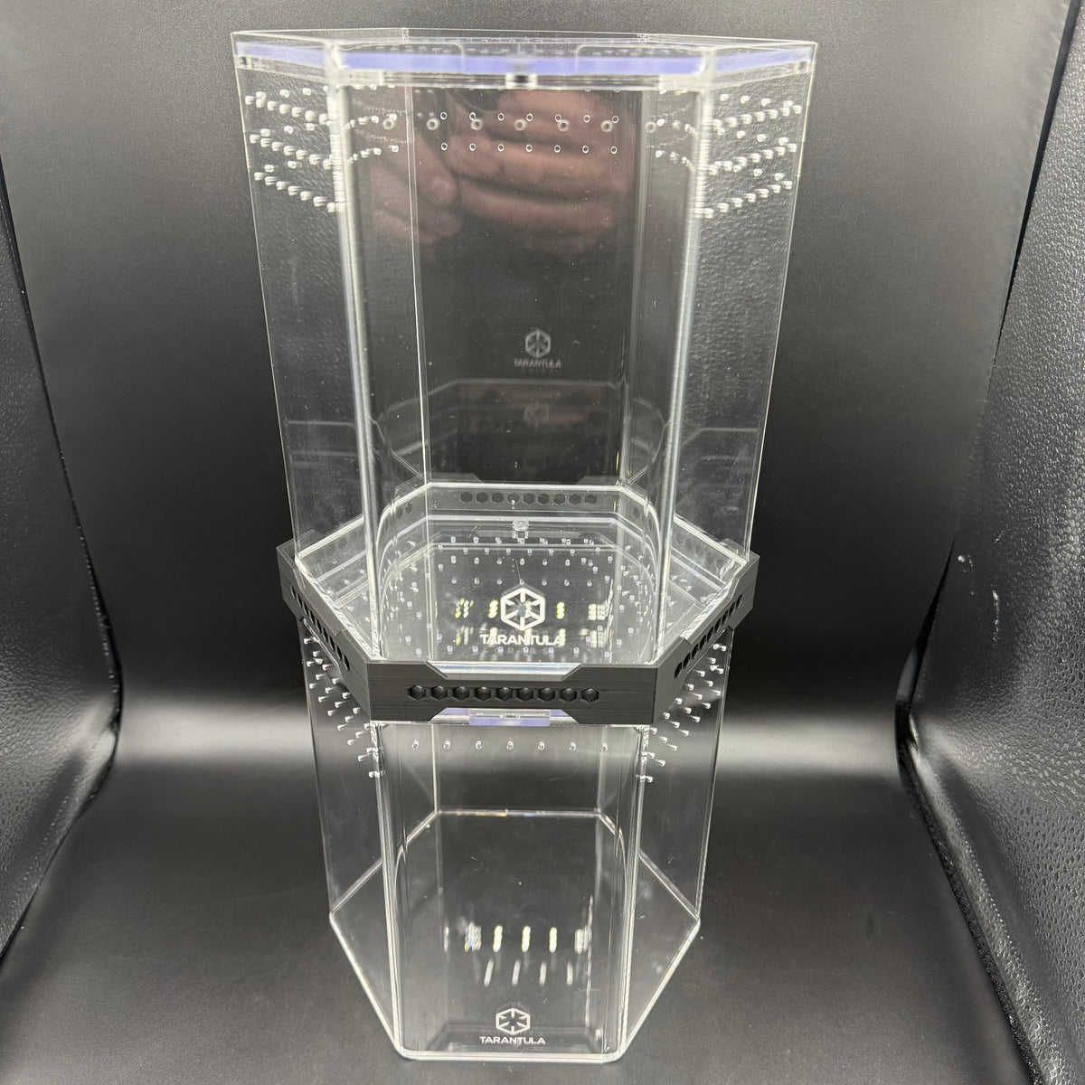 Stacker for Tarantula Cribs  – Space-Saving Enclosure Riser with Airflow Vents