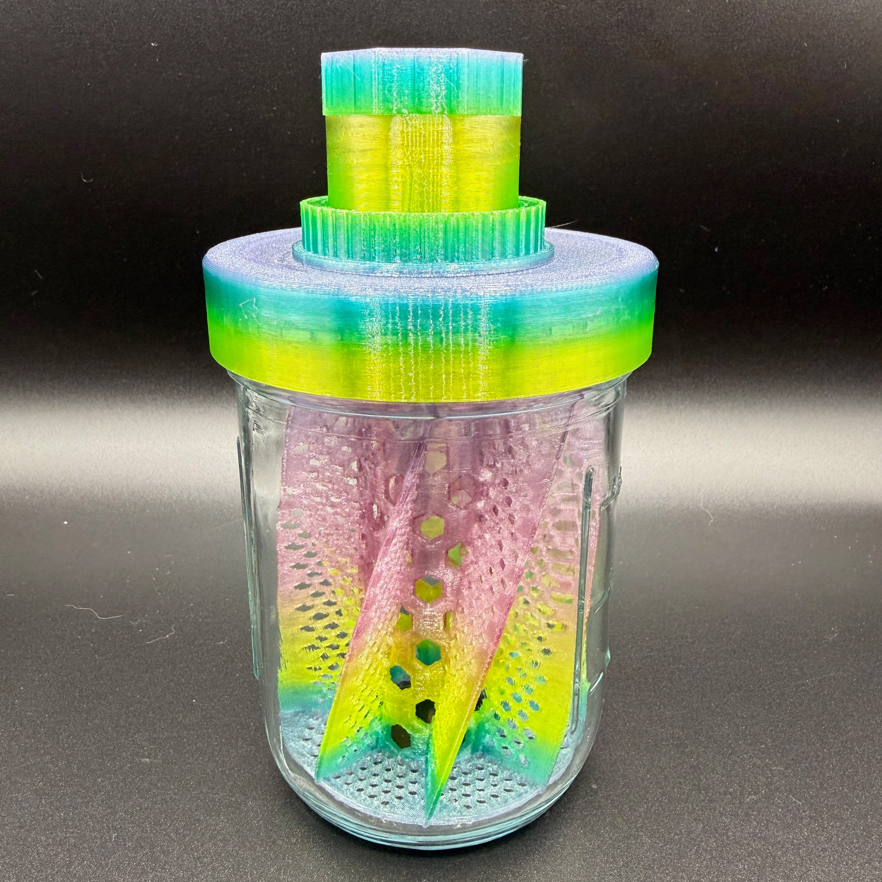 Fruit Fly Culture Jar – Reusable, Escape-Resistant Culture System for Dart Frogs, Tarantulas & More