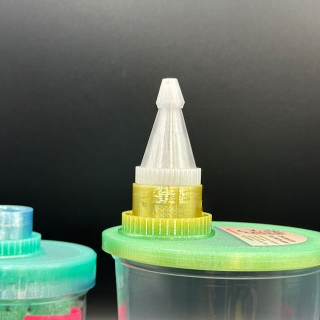 Feeder Nozzle Attachment for Fruit Fly Culture Jars and Lids