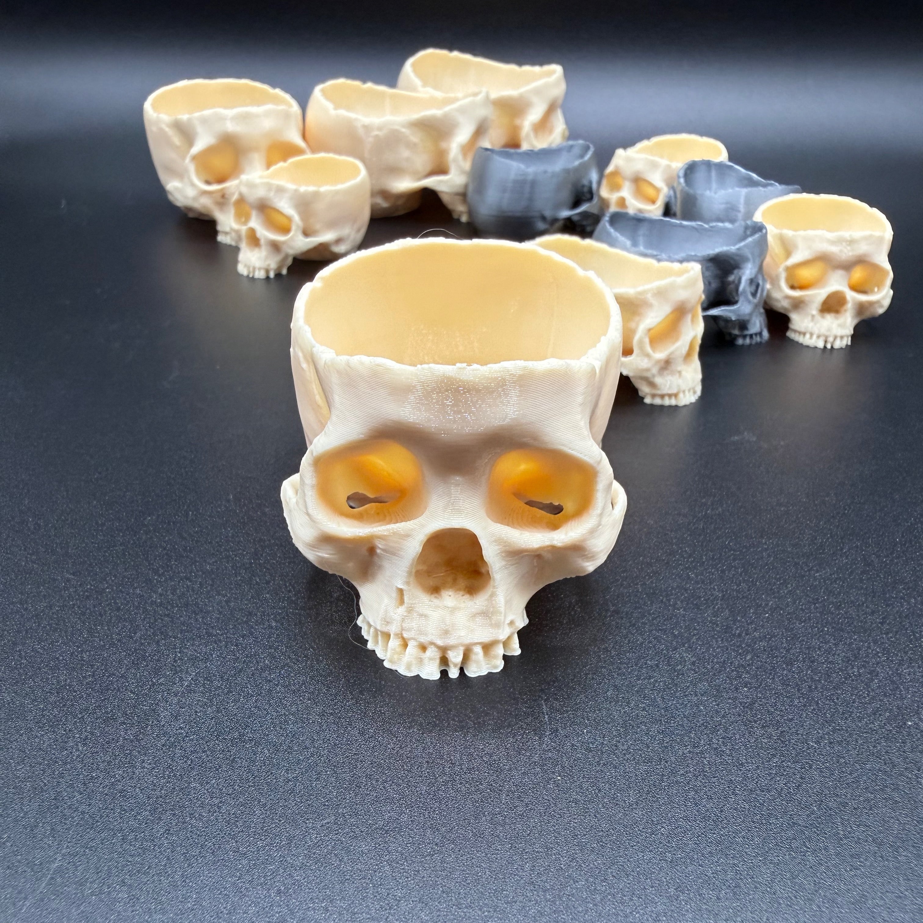 Skull Water Dish for Tarantulas & Reptiles – Durable PETG, 2 Sizes