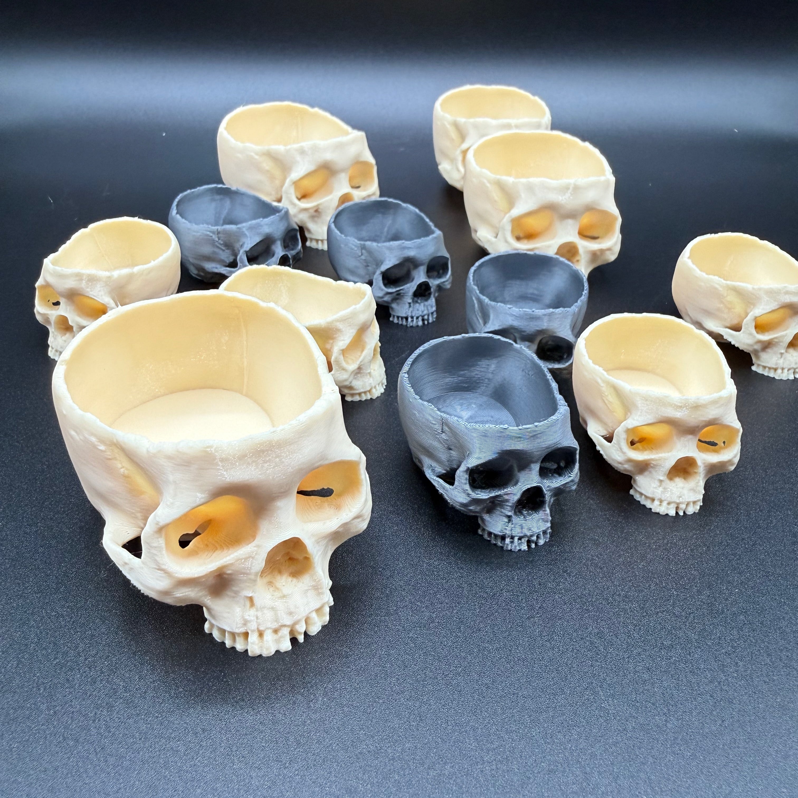 Skull Water Dish for Tarantulas & Reptiles – Durable PETG, 2 Sizes